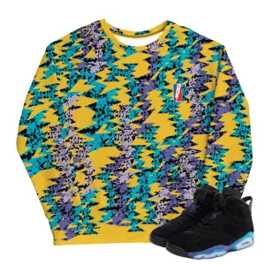 RETRO 6 AQUA "BARCELONA YELLOW" SWEATSHIRT