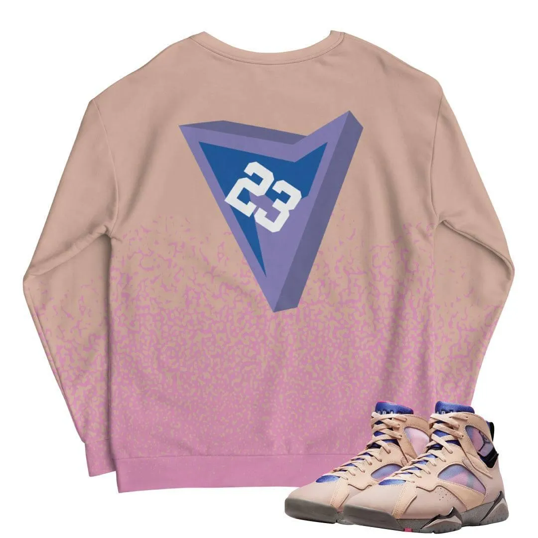 Retro 7 "Saphire/Shimmer" Crewneck