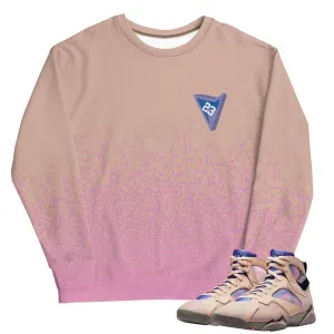 Retro 7 "Saphire/Shimmer" Crewneck