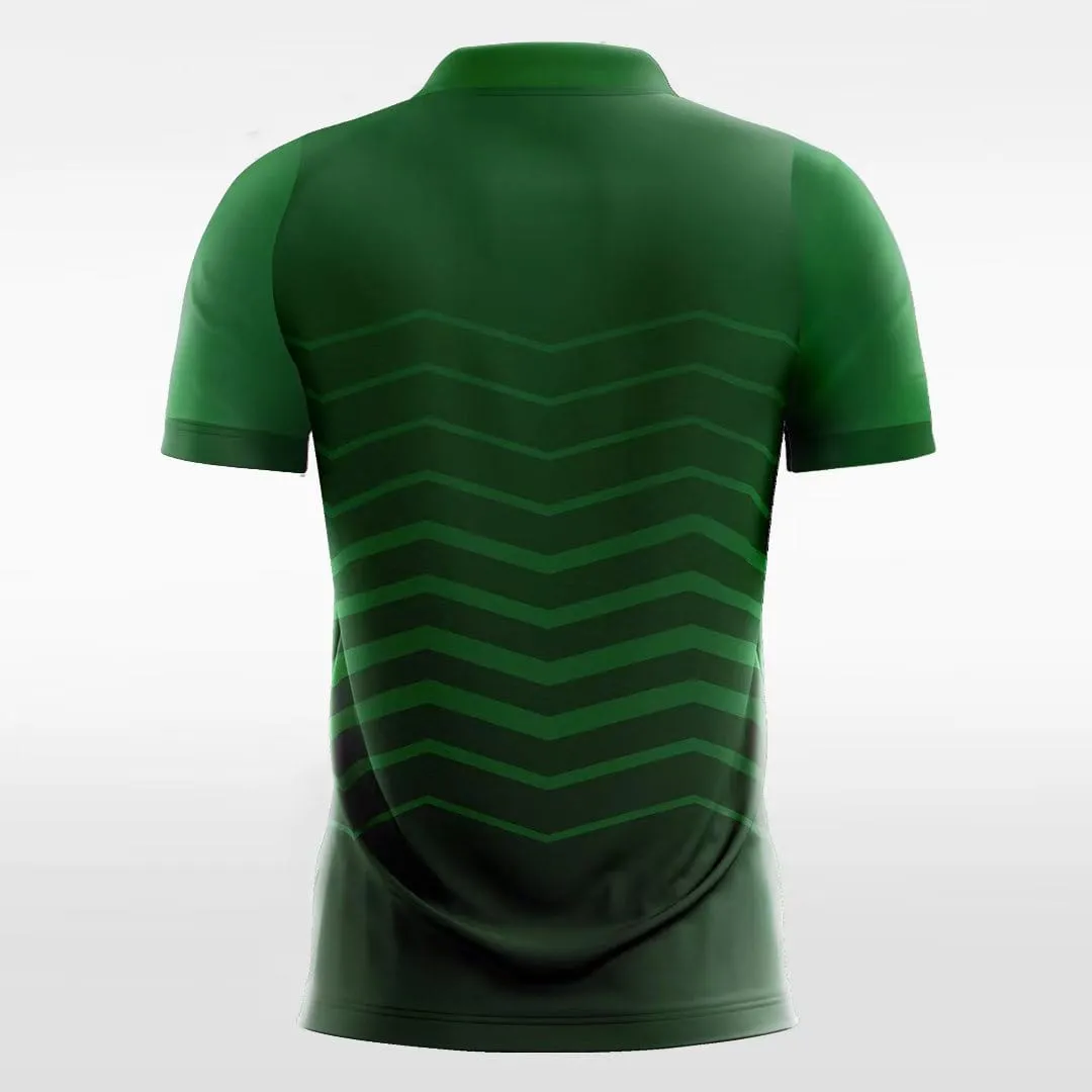 Retro Green Wave - Custom Kids Soccer Jerseys Online Design