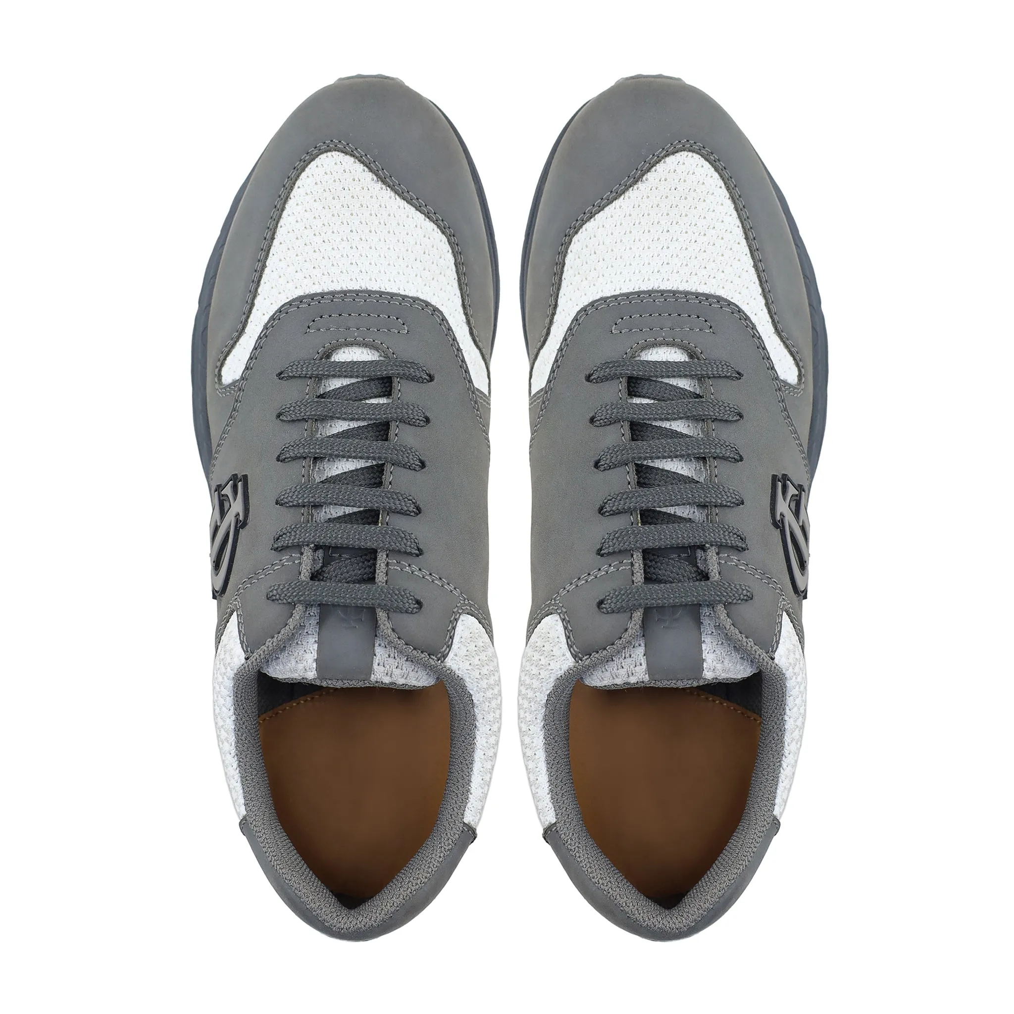 Sanchez - Men's White and Grey Sneaker