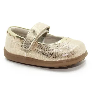 See Kai Run Jane II Dressy Shoes Gold Infants Walkers Toddlers Kids Girl- Kids Shoes