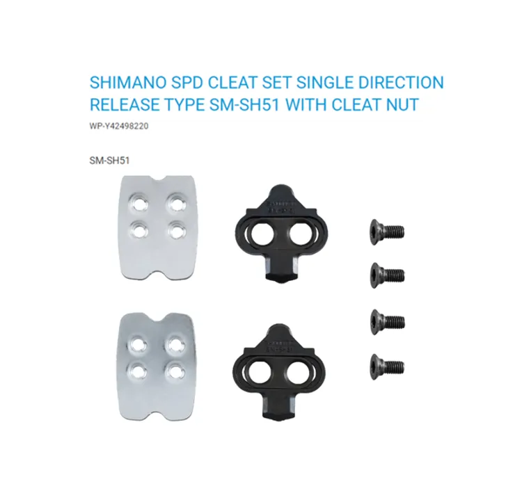 Shimano SPD Cleats SM-SH51 SM-SH56