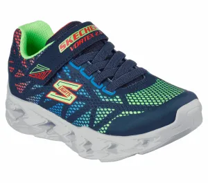 Skechers Boys Trainer S Lights Vortex 2.0 Navy Multi