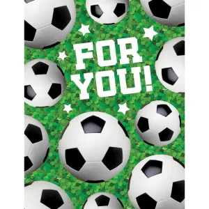 Soccer Ball  Gift Enclosure - Foil