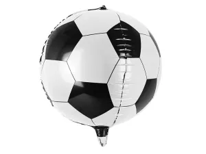 Soccer Balloon, Large Mylar Soccer Balloon, 16" Tall, Inflate with or without Helium