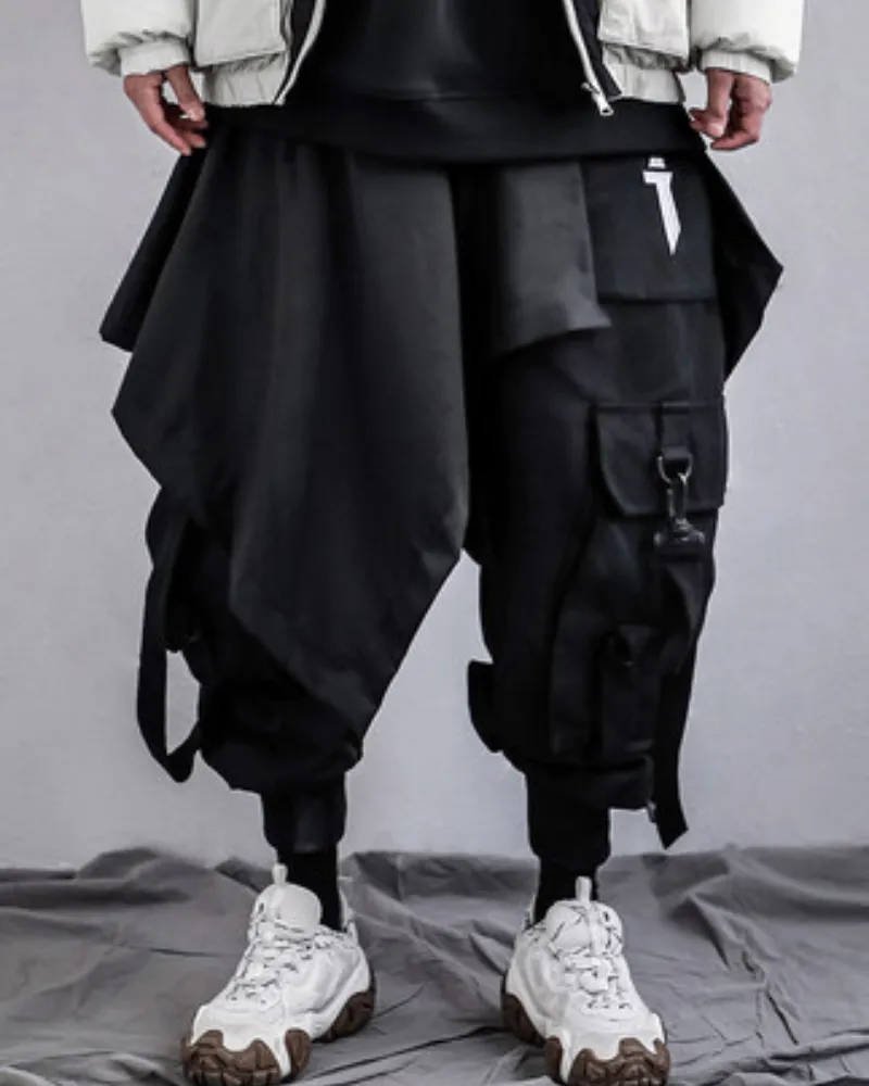 Streetwear Ninja Harem Skirt Pants