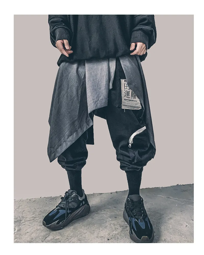 Streetwear Ninja Harem Skirt Pants