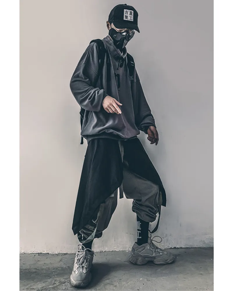 Streetwear Ninja Harem Skirt Pants