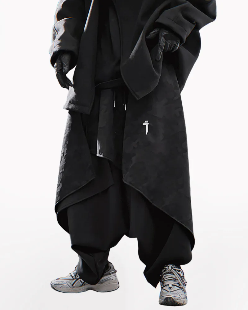 Streetwear Ninja Outfit Irregular Skirt Pants