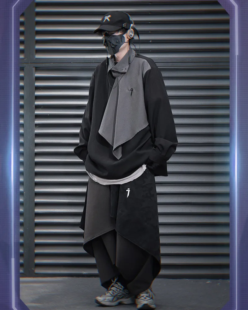 Streetwear Ninja Outfit Irregular Skirt Pants