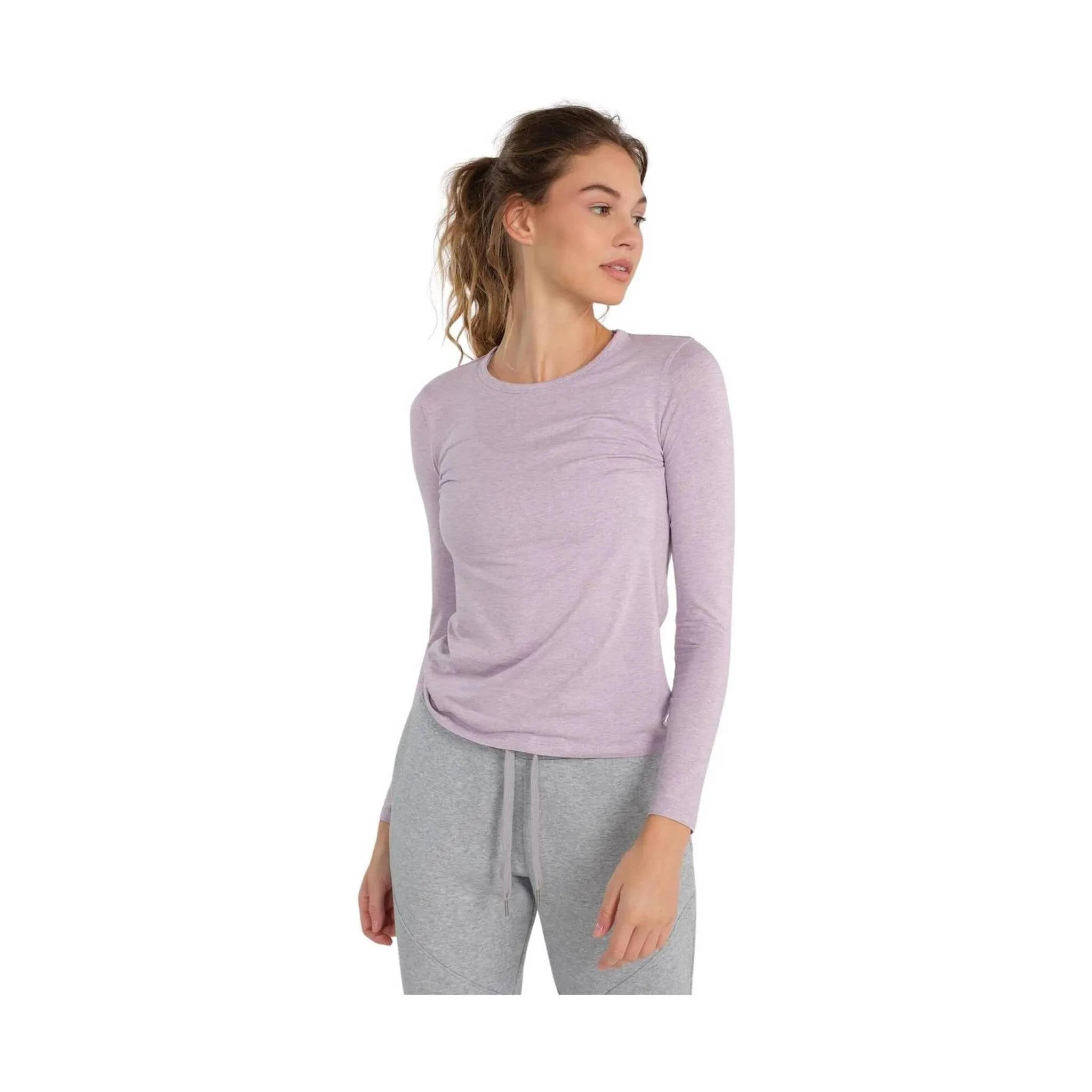 Tasc Women's Nola Long Sleeve Shirt - Digital Purple Heather - ONLINE STORE CREDIT/EXCHANGE ONLY