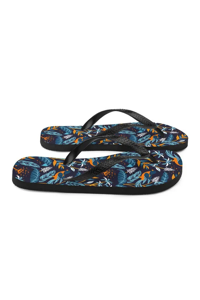 Turmeric-Chested Tropical Bird Flip-Flops