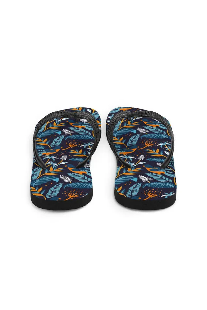 Turmeric-Chested Tropical Bird Flip-Flops