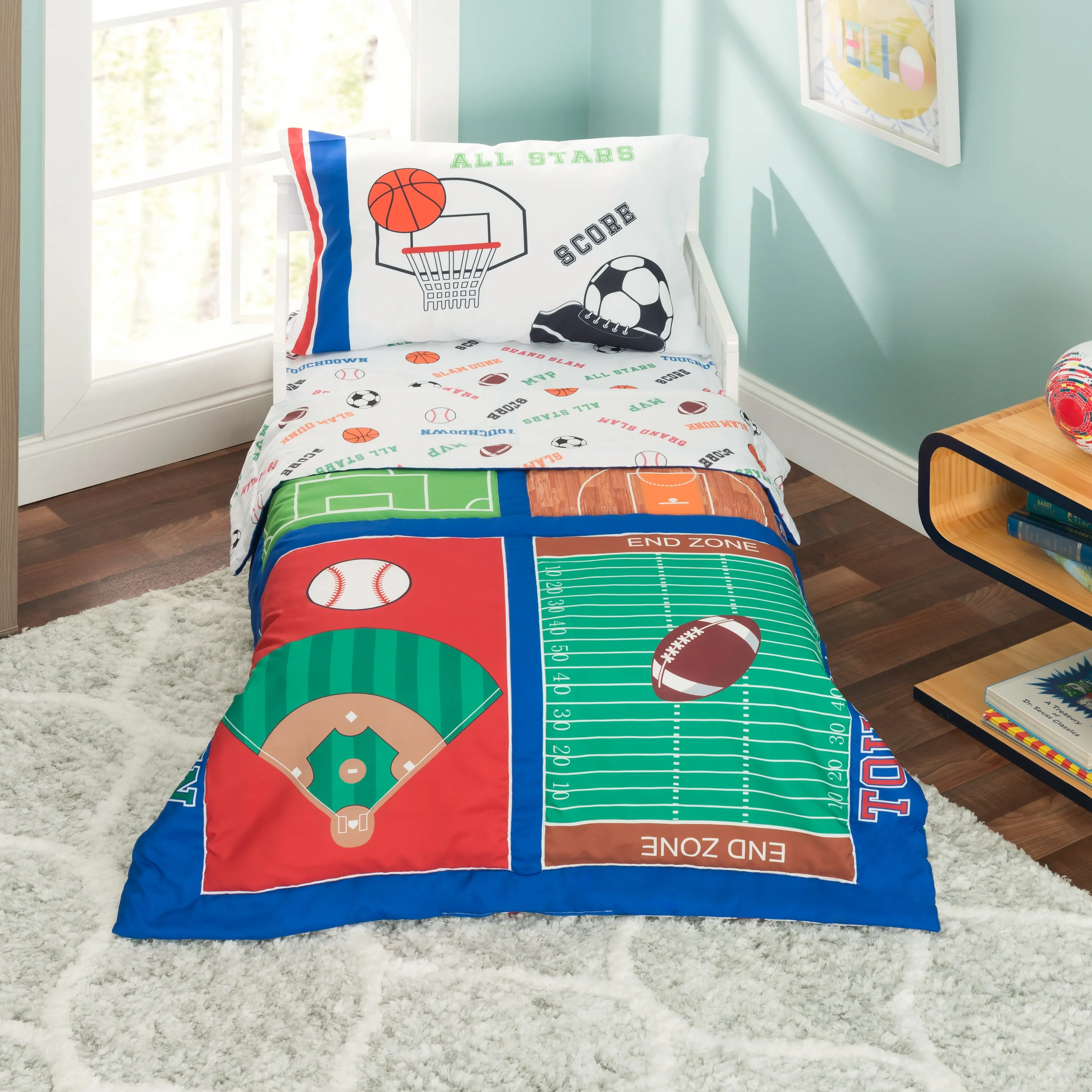 Varsity Sports 4-Piece Toddler Bedding Set