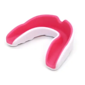 W003 Sanda Training Basketball Boxing Sports Mouth Guard EVA Braces, Style: Adult (White Pink)