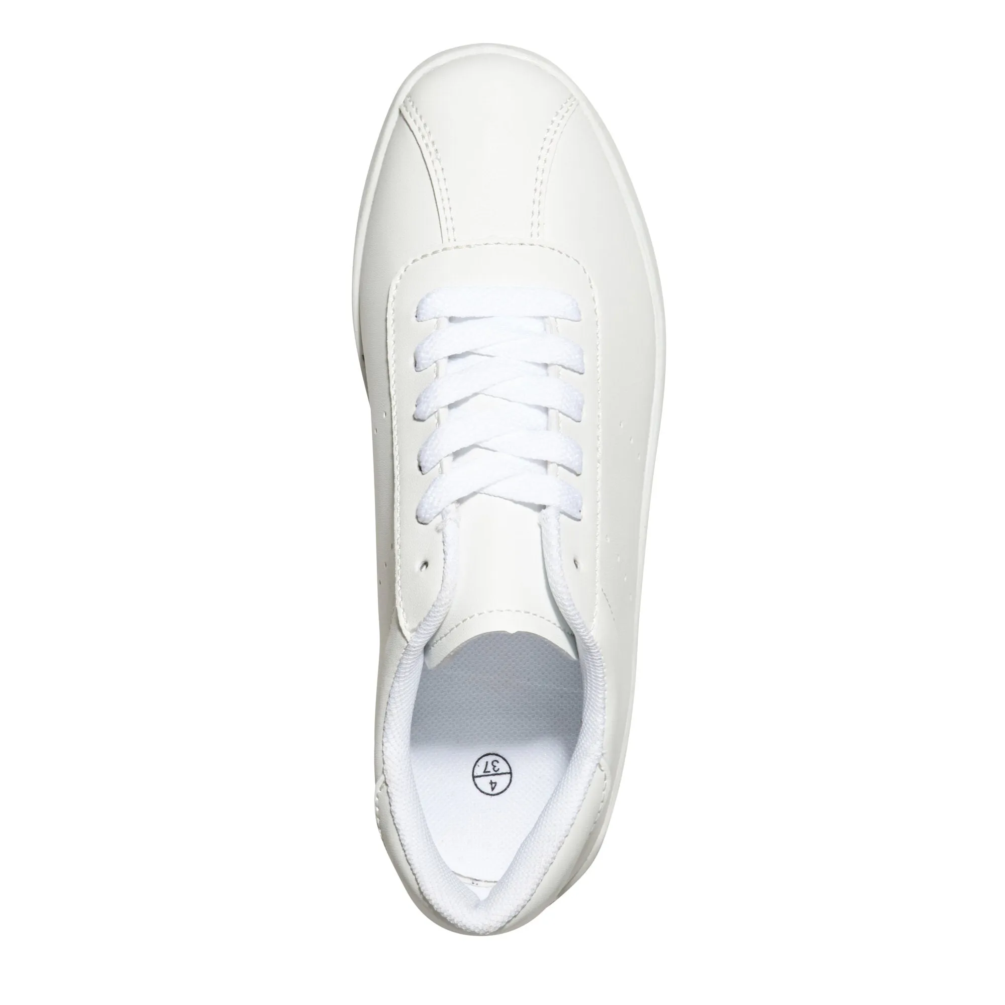 White Chunky Lace Up Trainer