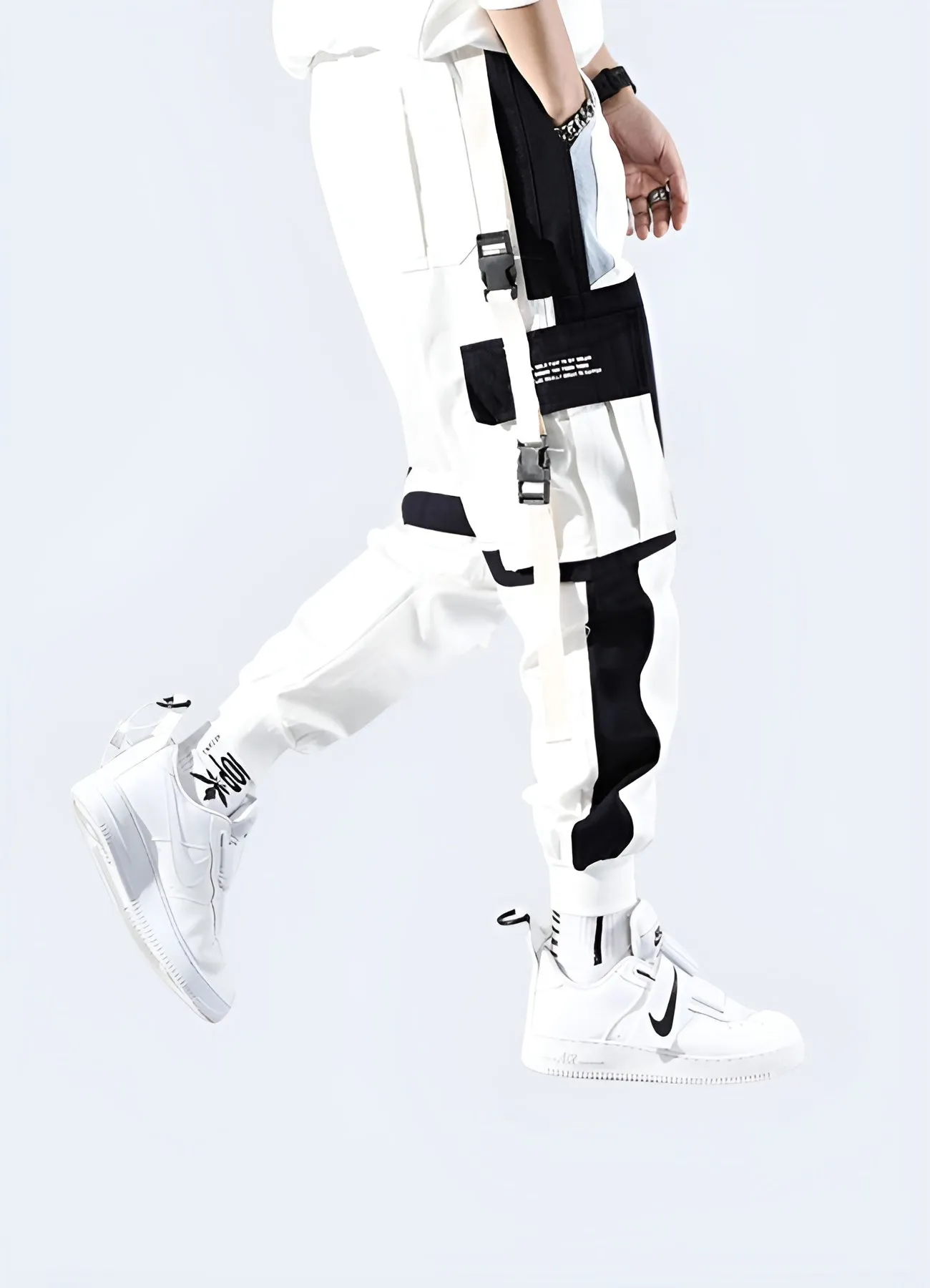 White Techwear Pants