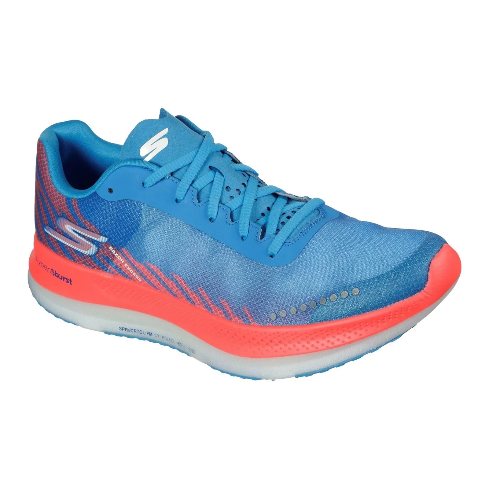 Women's Wide Fit Skechers 172004 Go Run Razor Excess Sports Sneakers