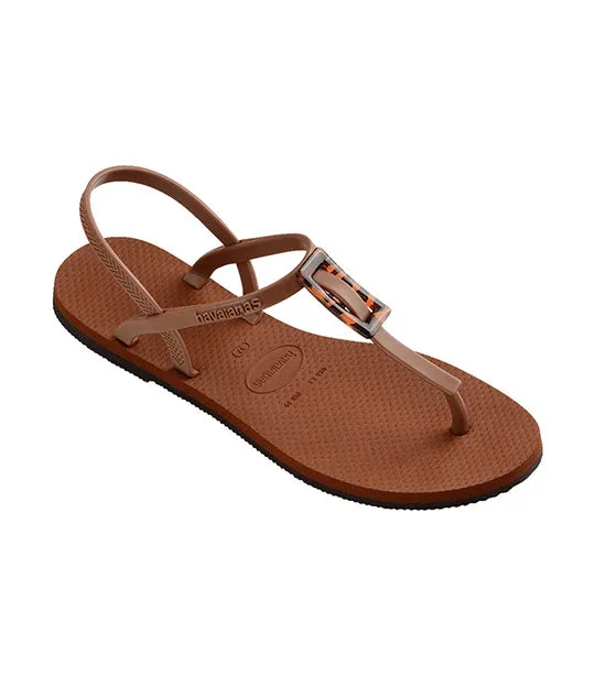 You Paraty Buckle Turtle Sandals Rust